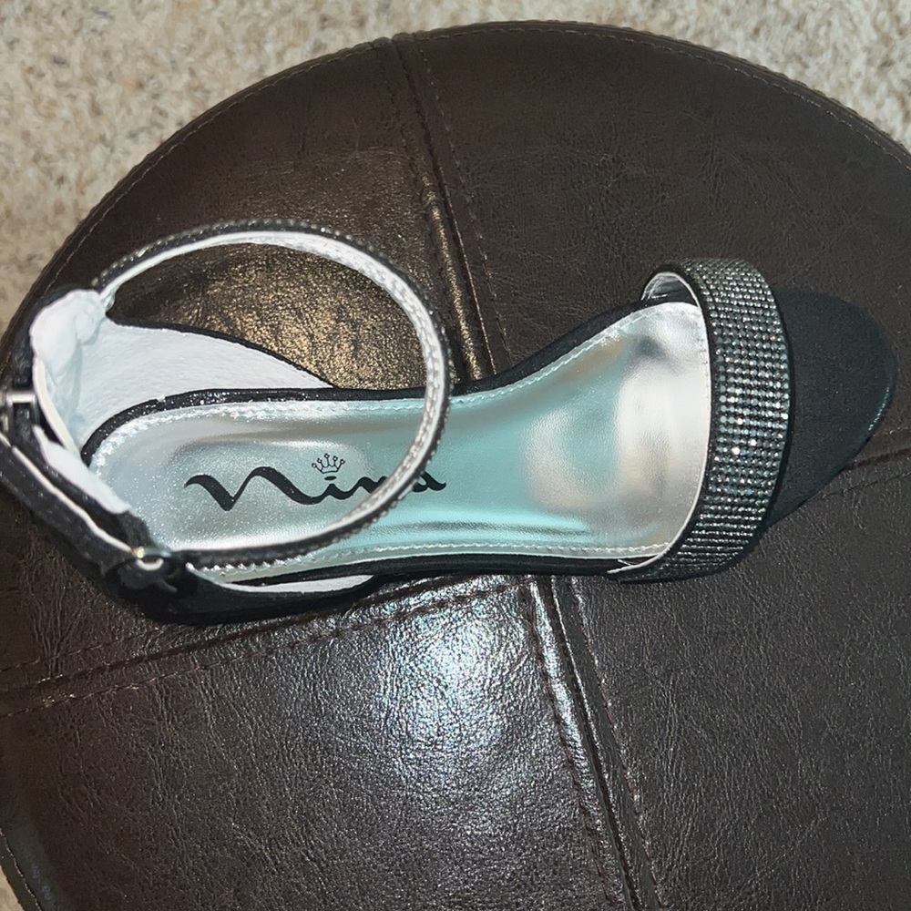 Black Heels With Rhinestones - Picture 2 of 4